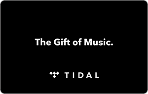 TIDAL gift card
